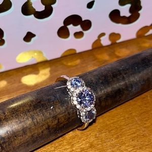 Beautiful Tanzanite and Sterling Silver Ring
